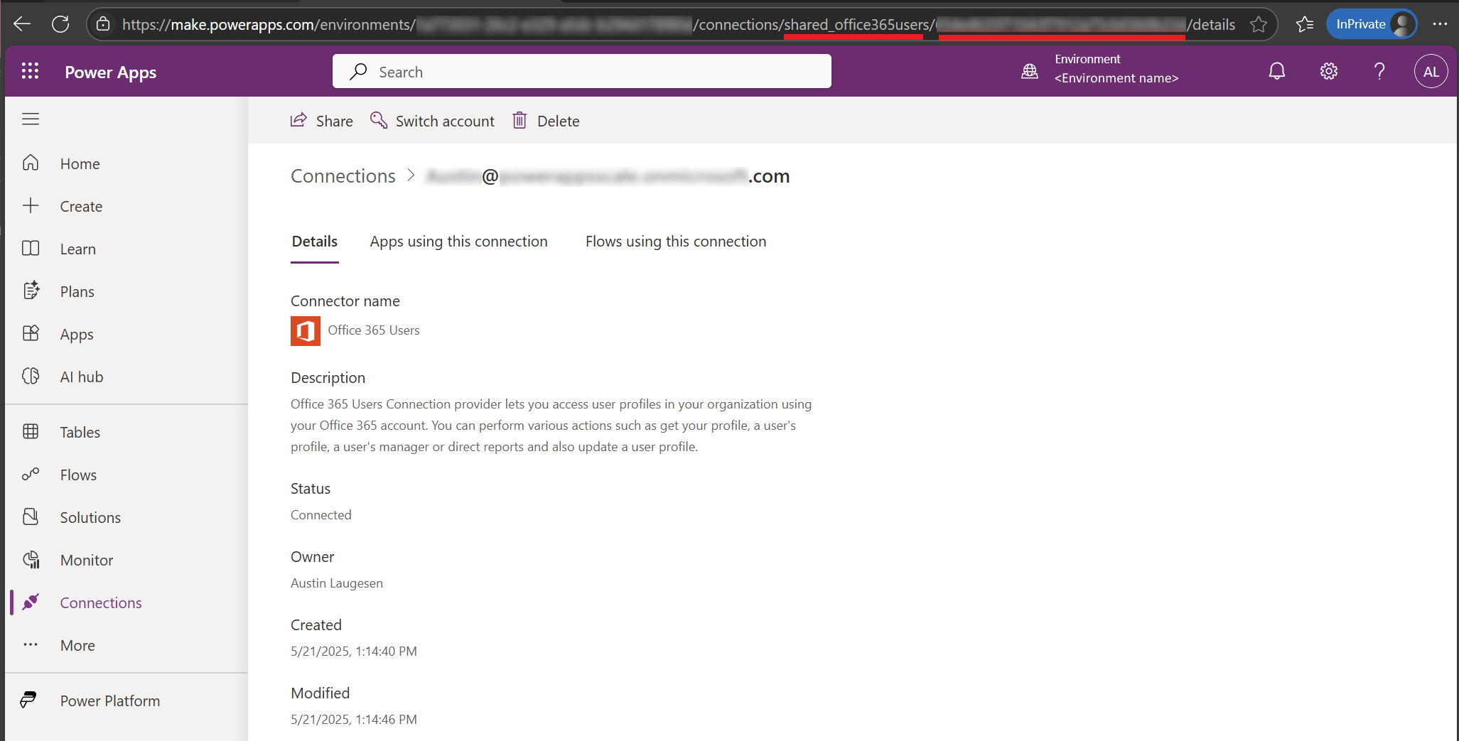 Connection URL Metadata