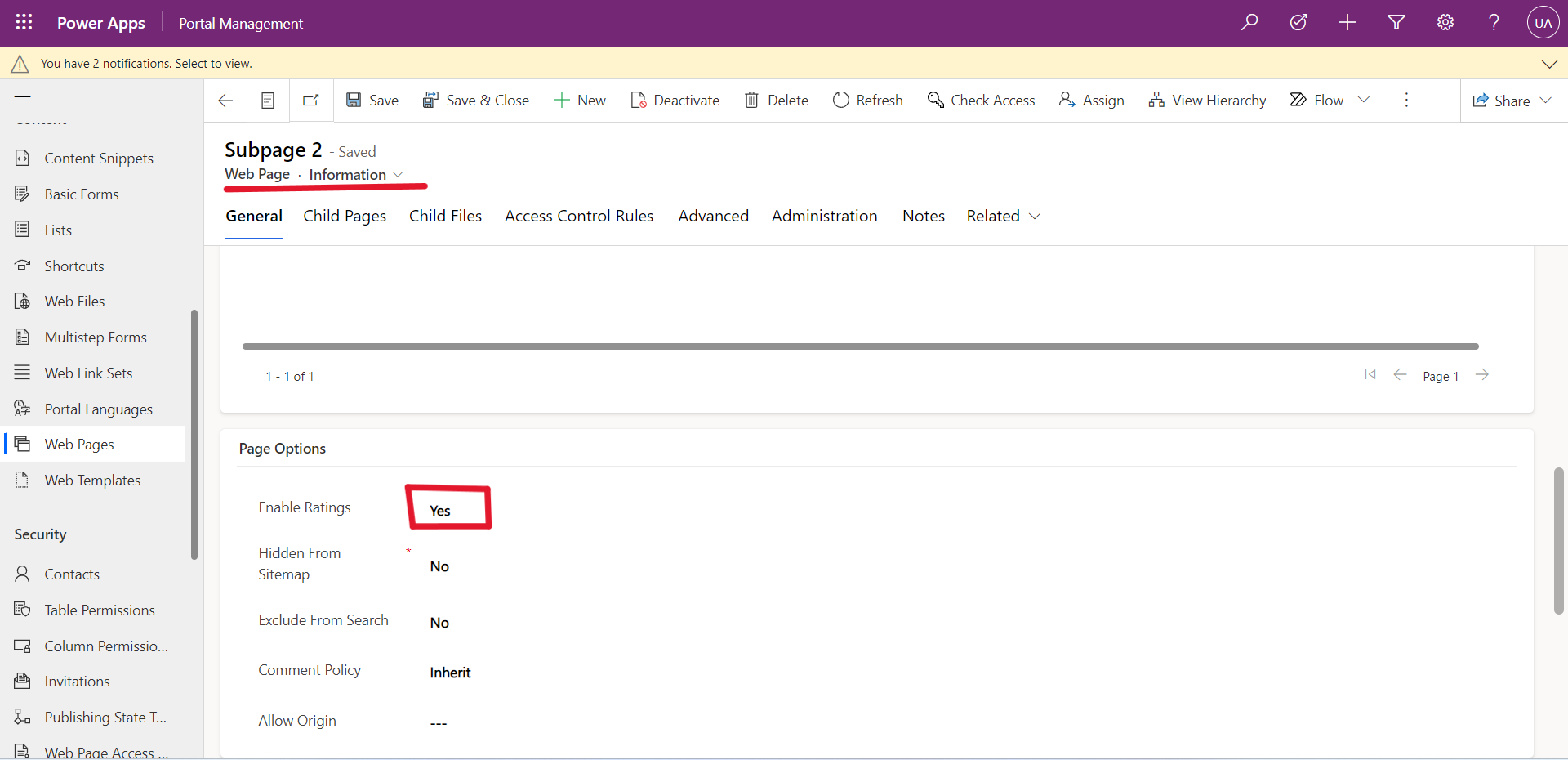 Power apps Portal