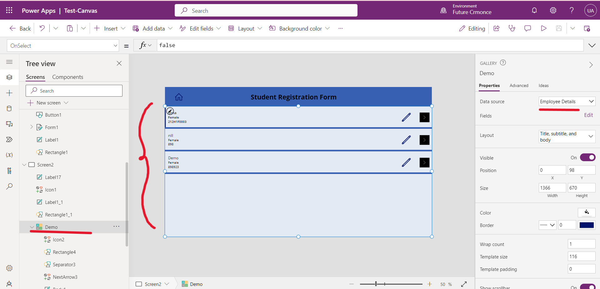 Canvas App